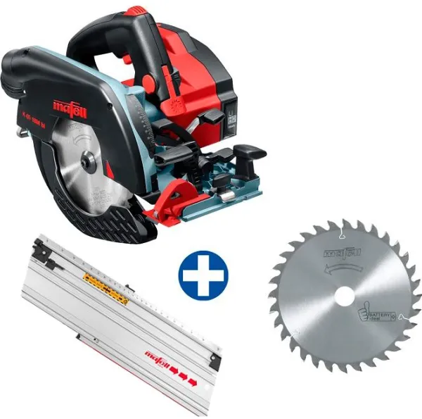 Mafell Handsåg K 65 18M bl i T-MAX med styrskena och sågblad