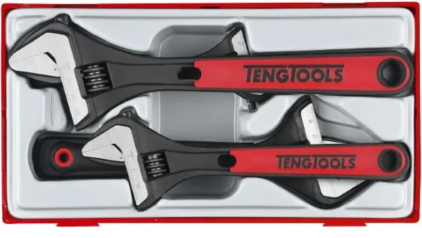 Teng Tools justerbara skiftnyckelsats TTADJ04 med 4 delar